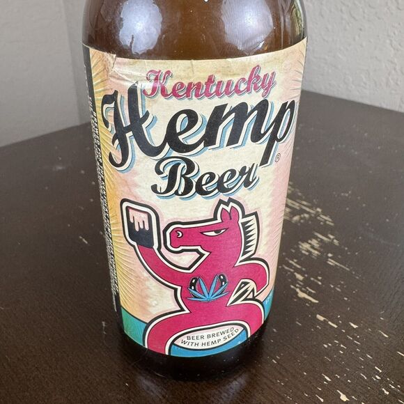 Kentucky Hemp Beer Bottle Lexington Brewing Company KY 12 Oz Amber Brown - Picture 3 of 6